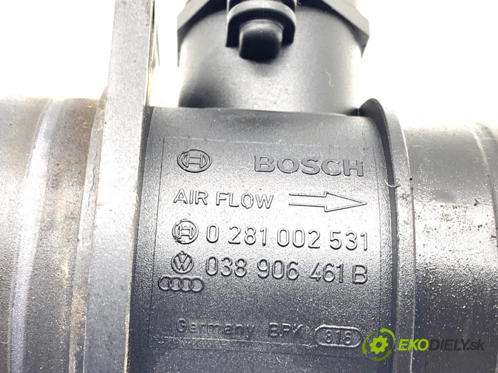 VW POLO IV 9N liftback 2007 51 kW 1.4 TDI 1422 váha vzduchu 038906461B (Snímač hmotnosti vzduchu)