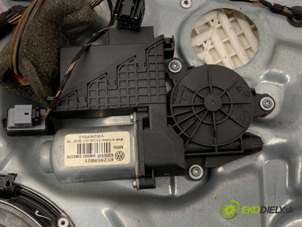 VW POLO IV 9N liftback 2007 51 kW 1.4 TDI 1422 Mechanizmus okna pravy predný 6Y2959801
