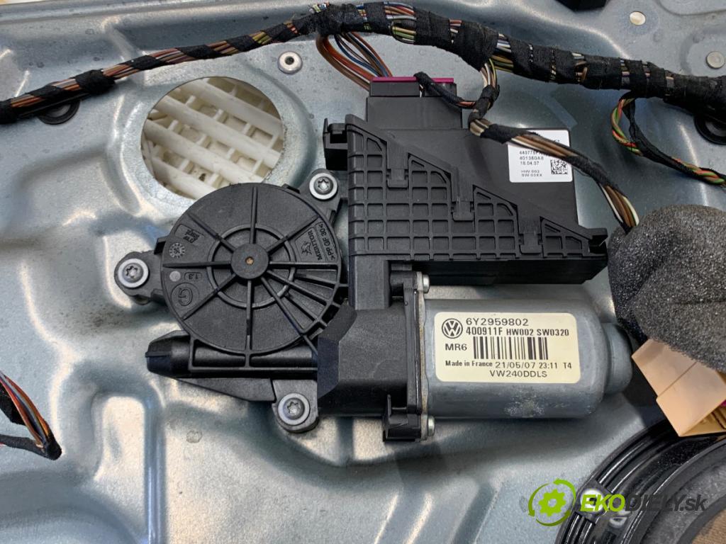 VW POLO IV 9N liftback 2007 51 kW 1.4 TDI 1422 Mechanizmus okna ľavy predný 6Y2959802