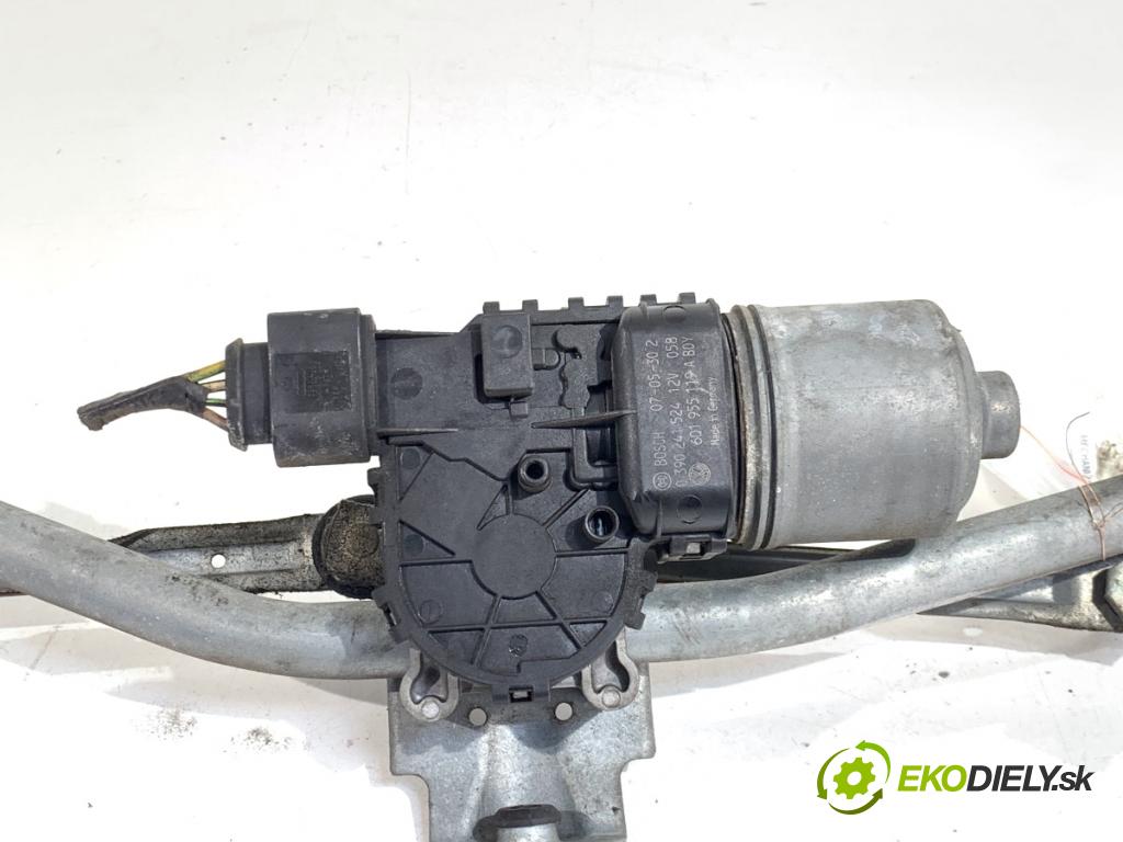 VW POLO IV 9N liftback 2007 51 kW 1.4 TDI 1422 Mechanizmus stieračov predný 6Q1955023E (Motorček stieračov predný)