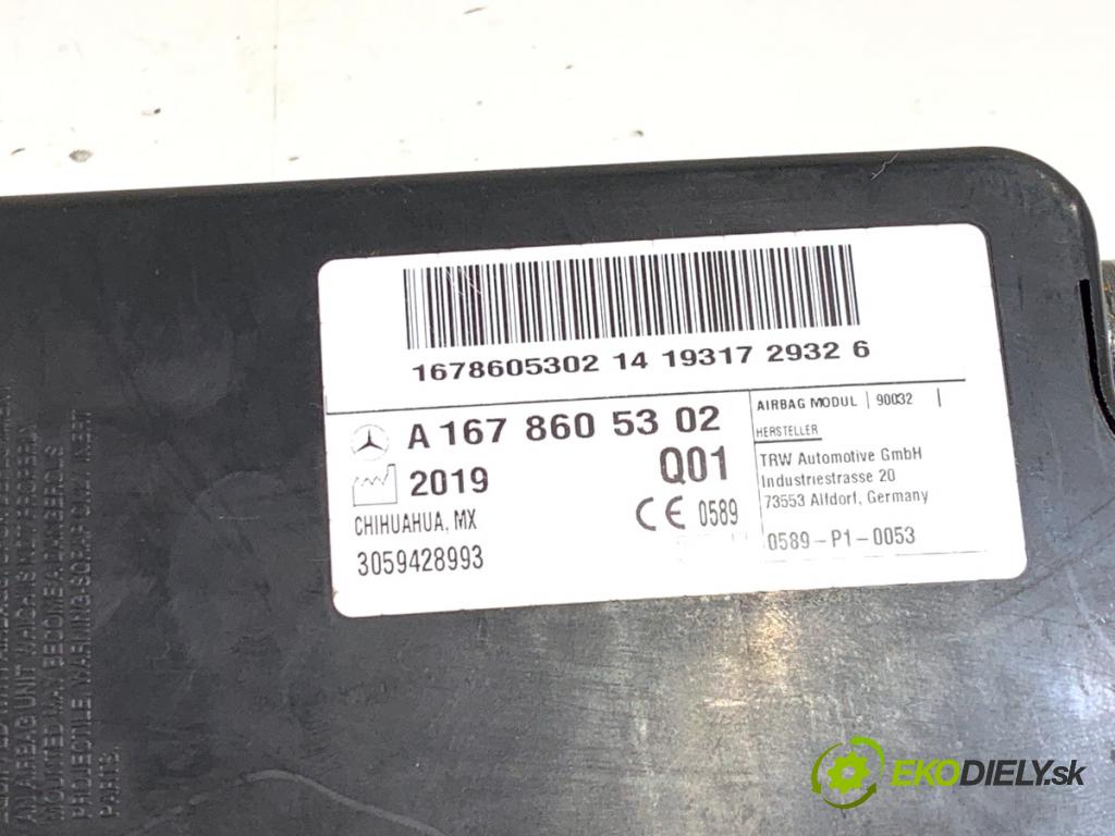 MERCEDES-BENZ GLE SUV 2019 180 kW GLE 300 d 4-matic (167.119) 1950 airbag AirBag sedačky levá strana A1678605302
