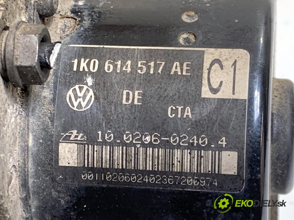 VW TOURAN nadwozie wielkoprzestrzenne (MPV) 2007 77 kW 1.9 TDI 1896 Pumpa ABS 1K0614517AE (Pumpa ABS)