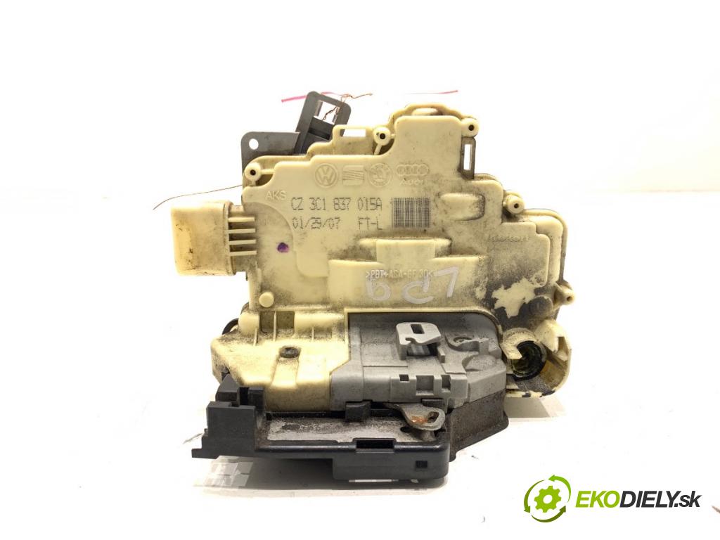 VW PASSAT B6 Kombi 2007 77 kW 1.9 TDI 1896 zámok dveře levý přední část 3C1837015A