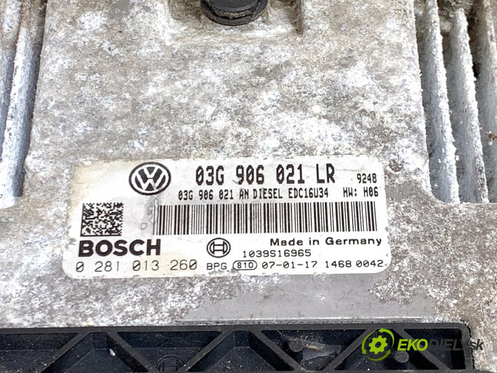 VW PASSAT B6 Kombi 2007 77 kW 1.9 TDI 1896 riadiaca jednotka Motor 03G906021LR (Riadiaca jednotka)