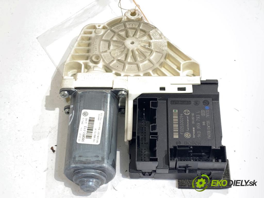 VW PASSAT B6 Kombi 2007 77 kW 1.9 TDI 1896 motor sťahovaní okna levý přední část 1K0959701P