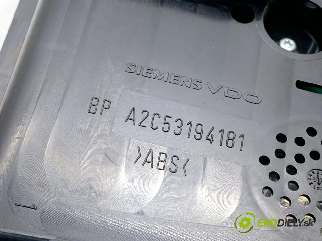VW PASSAT B6 Kombi 2007 77 kW 1.9 TDI 1896 Prístrojovka A2C53194181 (Prístrojová doska)