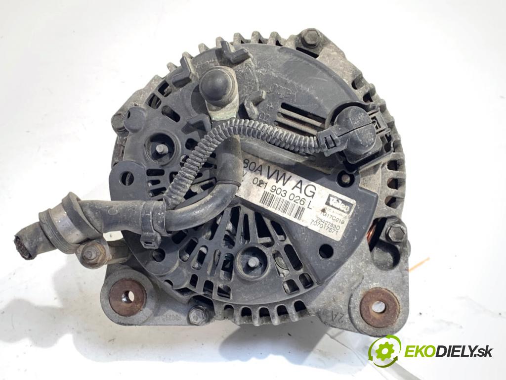 VW PASSAT B6 Kombi 2007 77 kW 1.9 TDI 1896 Alternátor 021903026L (Alternátor)