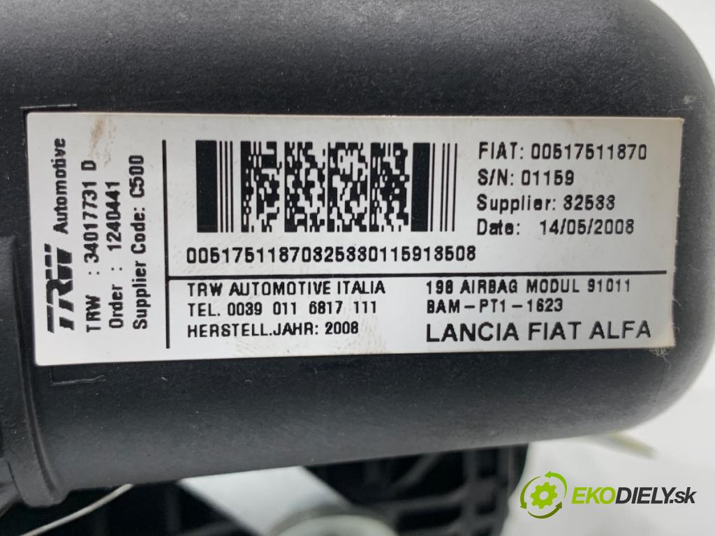 FIAT BRAVO II liftback 2008 88 kW 1.6 D Multijet (198AXL1B) 1598 AirBag spolujezdce 00517511870 (Airbag)