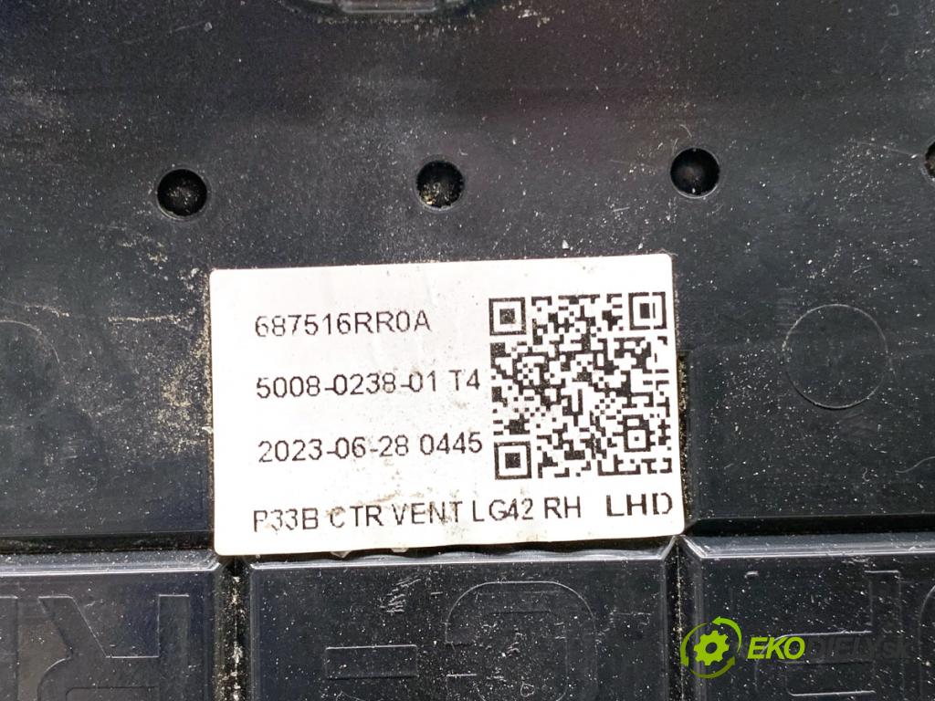 NISSAN QASHQAI J12 SUV 2023 116 kW 1.3 DIG-T Napęd na wszystkie koła 1332 Mriežky kúrenia predný stredna 687516RR0A