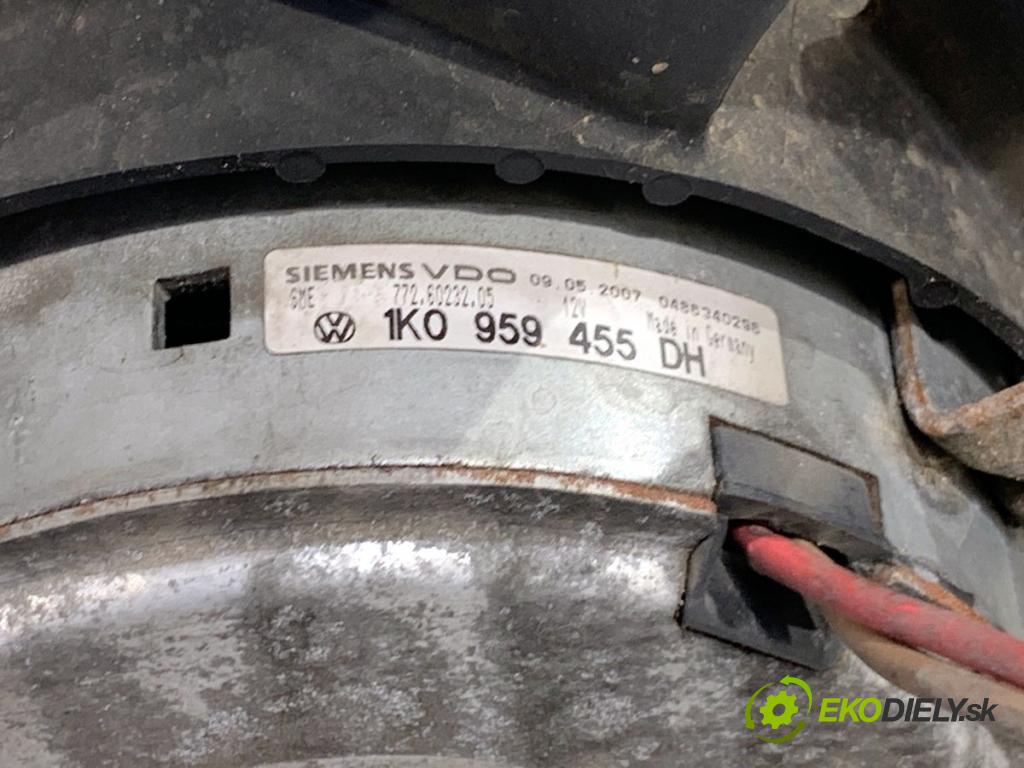 VW PASSAT B6 sedan 2007 125 kW 2.0 TDI 1968 ventilátor klimatizace 1K0959455DH (Ventilátor chladiče klimatizace)