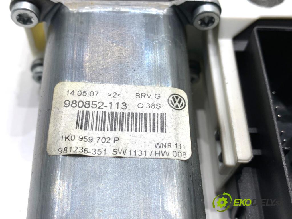 VW PASSAT B6 sedan 2007 125 kW 2.0 TDI 1968 Motor sťahovania okna pravy predný 1K0959702P