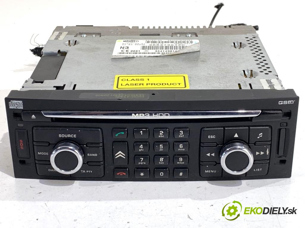 CITROEN C5 III sedan 2008 103 kW 2.0 16V 1997 RADIO 96647951ZD (Audio zařízení)