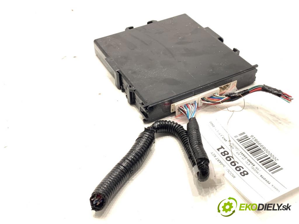 TOYOTA CAMRY sedan 2024 131 kW 2.5 Hybrid (AXVH71_) 2487 Modul SMART kluč 89990-33A41