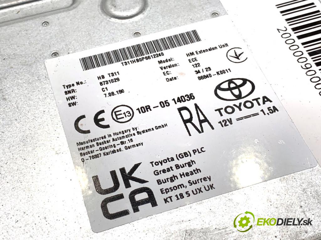 TOYOTA CAMRY sedan 2024 131 kW 2.5 Hybrid (AXVH71_) 2487 modul řídící jednotka navigace 86840-K0011 (Řídící jednotka ostatní)