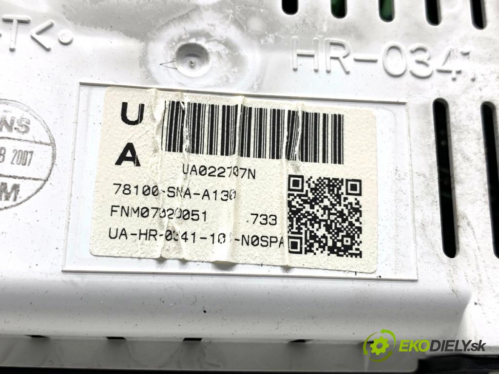 HONDA CIVIC VIII sedan 2007 103 kW 1.8 (FD1, FD7) 1799 Dislpej 78100-SNA-A130 (Prístrojová doska)