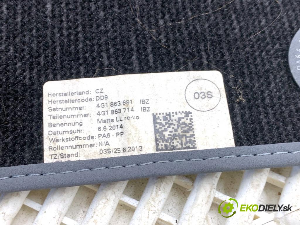 AUDI A6 C7 Kombi 2014 140 kW 2.0 TDI 1968 koberček