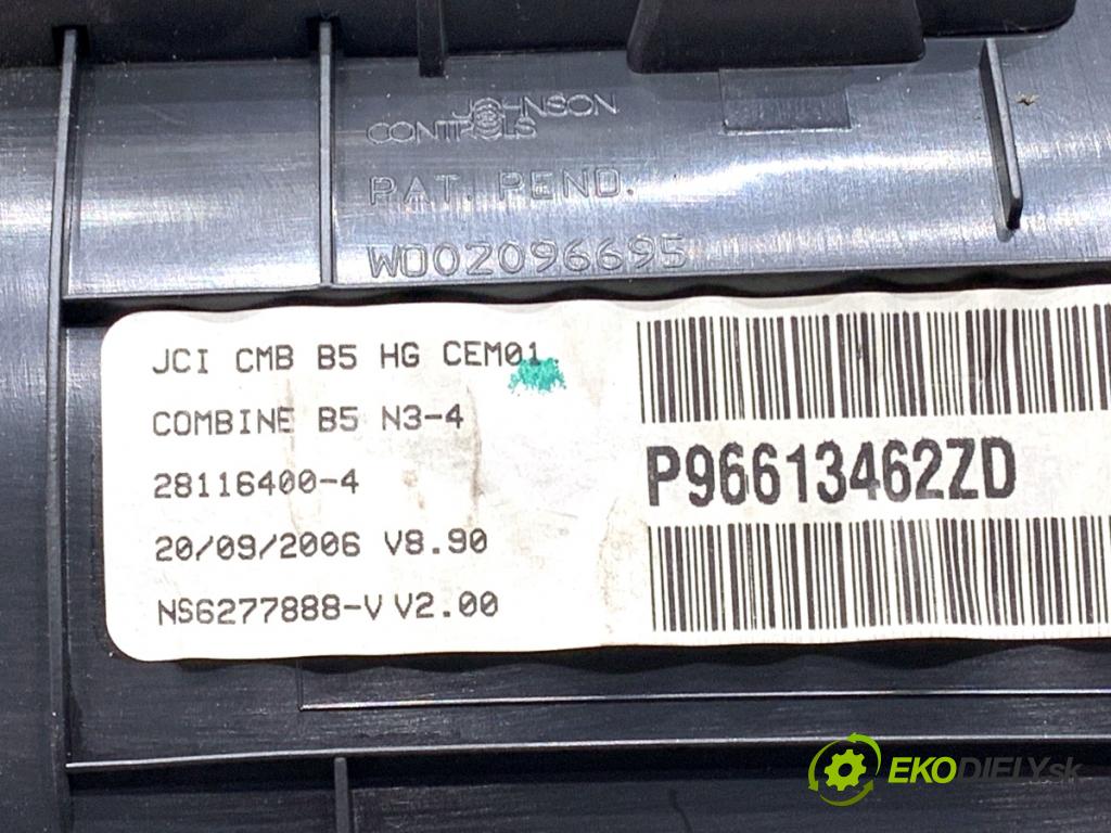 CITROEN C4 I liftback 2006 80 kW 1.6 16V 1587 Prístrojovka P96613462ZD (Prístrojová doska)