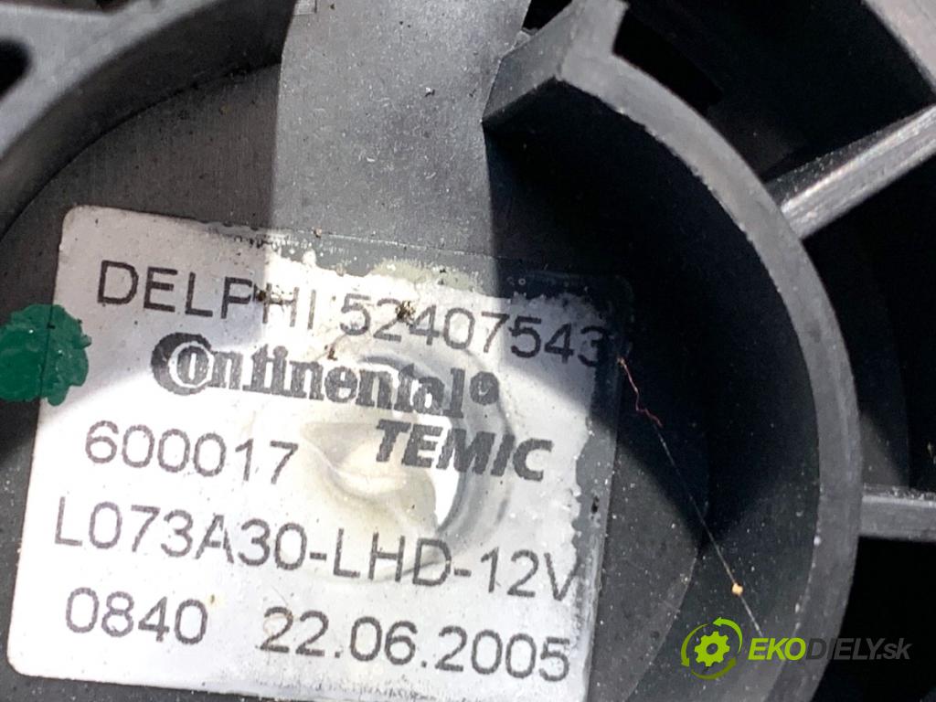 OPEL ASTRA H liftback 2007 66 kW 1.3 CDTI (L48) 1248 ventilátor kúrenia 52407543