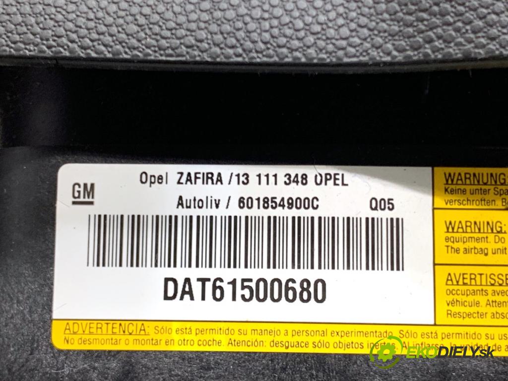 OPEL ZAFIRA B nadwozie wielkoprzestrzenne (MPV) 2006 77 kW 1.6 (M75) 1598 AirBag volantu 13111348 (Airbag)