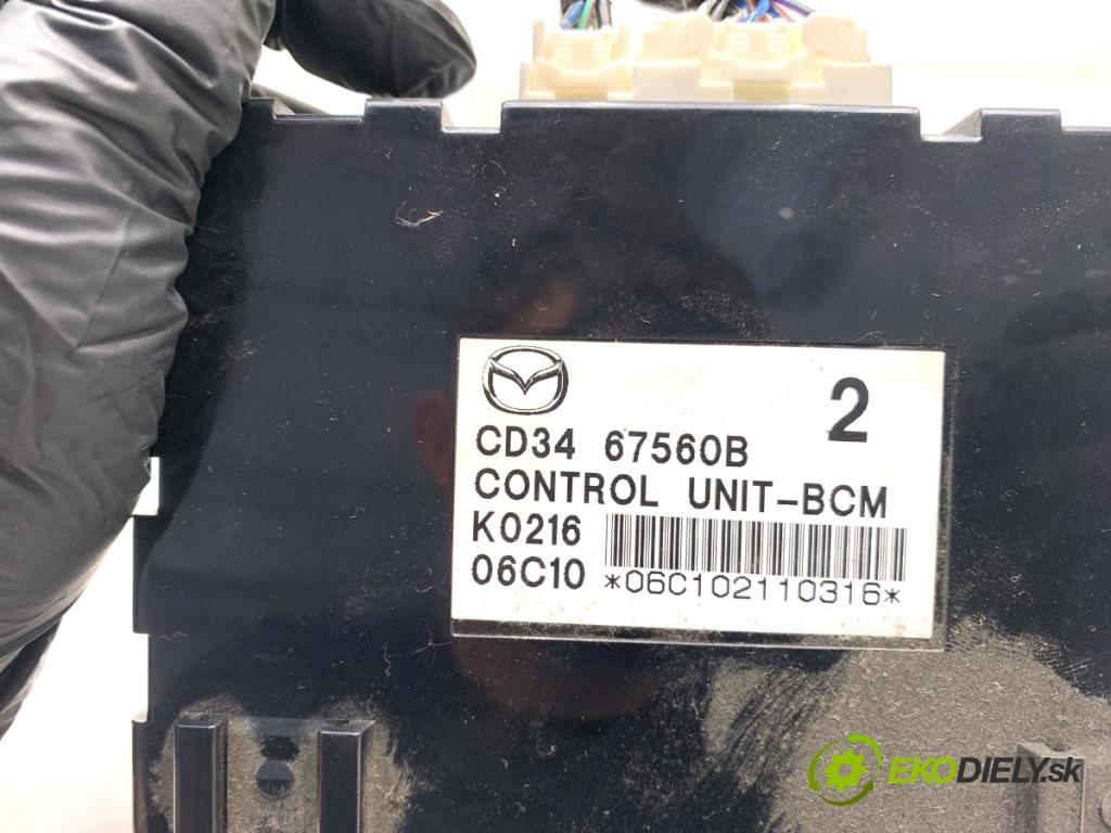 MAZDA 5 II nadwozie wielkoprzestrzenne (MPV) 2006 81 kW 2.0 CD (CR19) 1998 Modul BCM CD3467560B (Riadiaca jednotka ostatné)