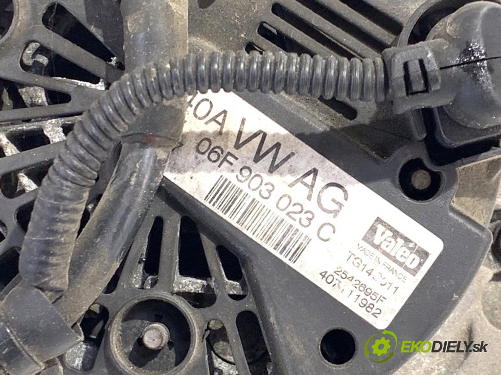 SKODA OCTAVIA II Kombi 2007 77 kW 1.9 TDI 1896 Alternátor 06F903023C (Alternátor)