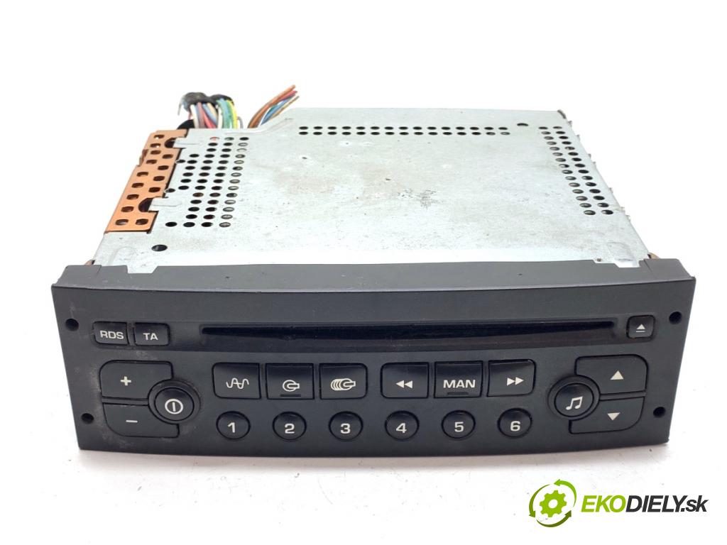 PEUGEOT 307 CC kabriolet 2004 100 kW 2.0 16V 1997 RADIO 96545978XT (Audio zariadenie)