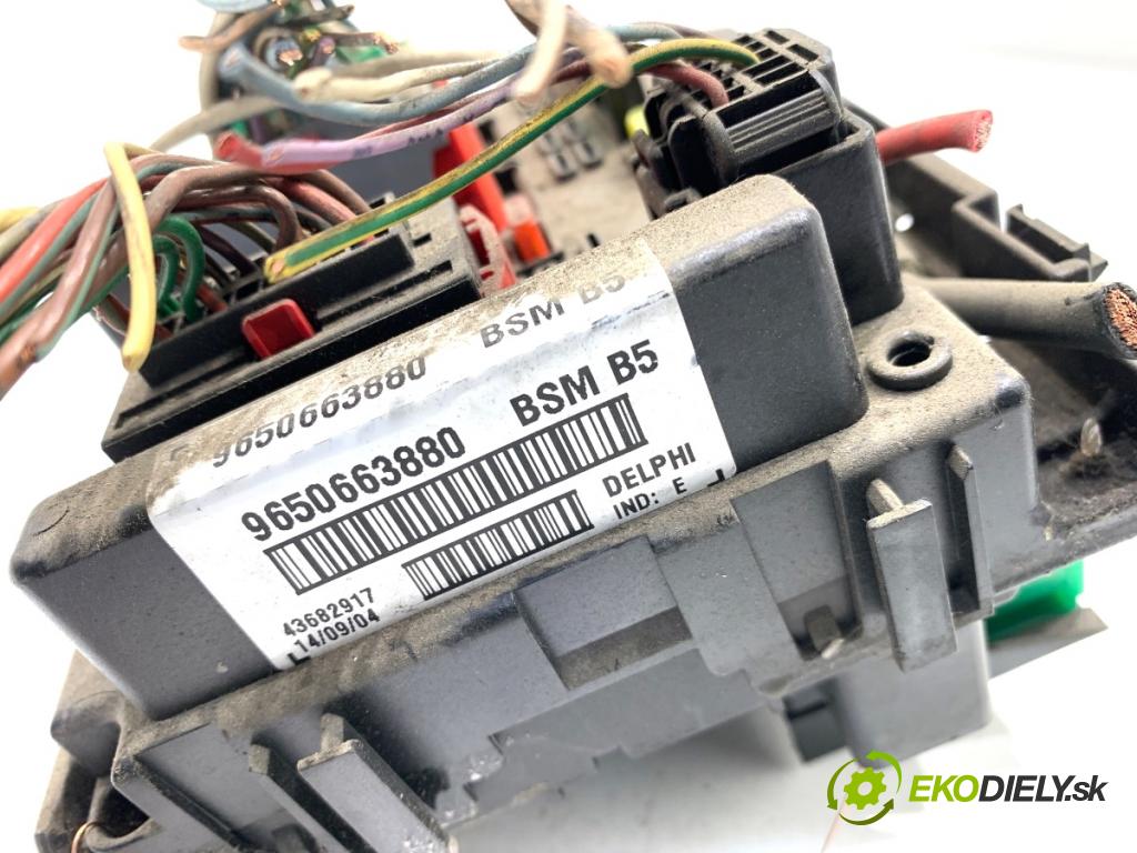 PEUGEOT 307 CC kabriolet 2004 100 kW 2.0 16V 1997 Modul BSM 9650663880 (Riadiaca jednotka ostatné)