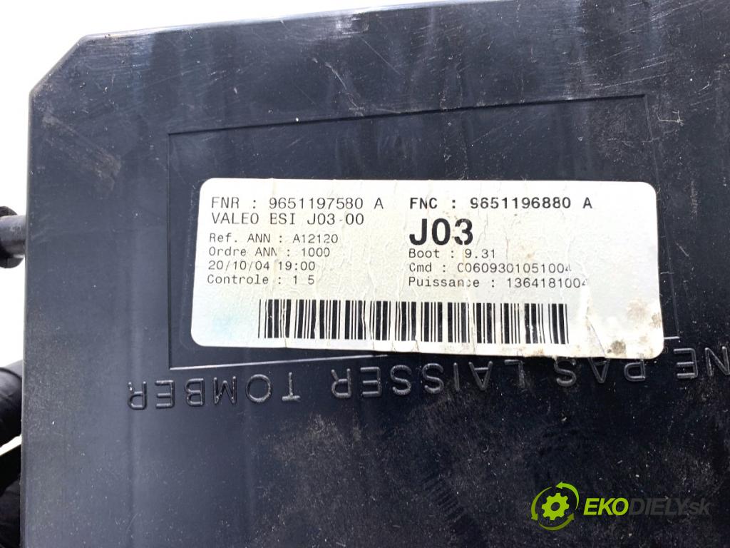 PEUGEOT 307 CC kabriolet 2004 100 kW 2.0 16V 1997 Modul BSI 9651196880 (Poistková skrinka)