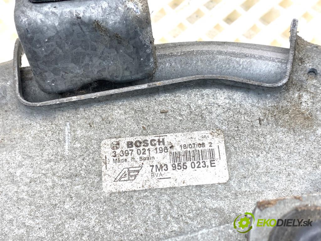 SEAT ALHAMBRA I nadwozie wielkoprzestrzenne (MPV) 2008 103 kW 2.0 TDI 1968 Mechanizmus stieračov predný 7M3955119A 7M3955023E (Motorček stieračov predný)