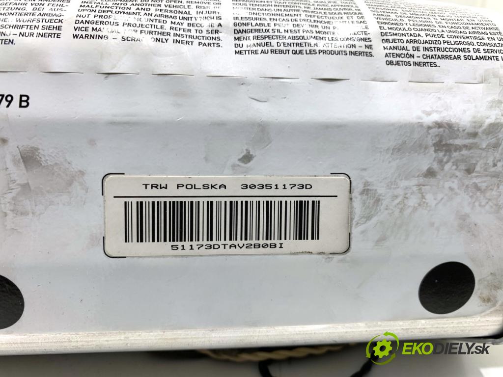 BMW E87 liftback 2005 90 kW 118 d 1995 AirBag spolujazdca 397066870077 (Airbag)