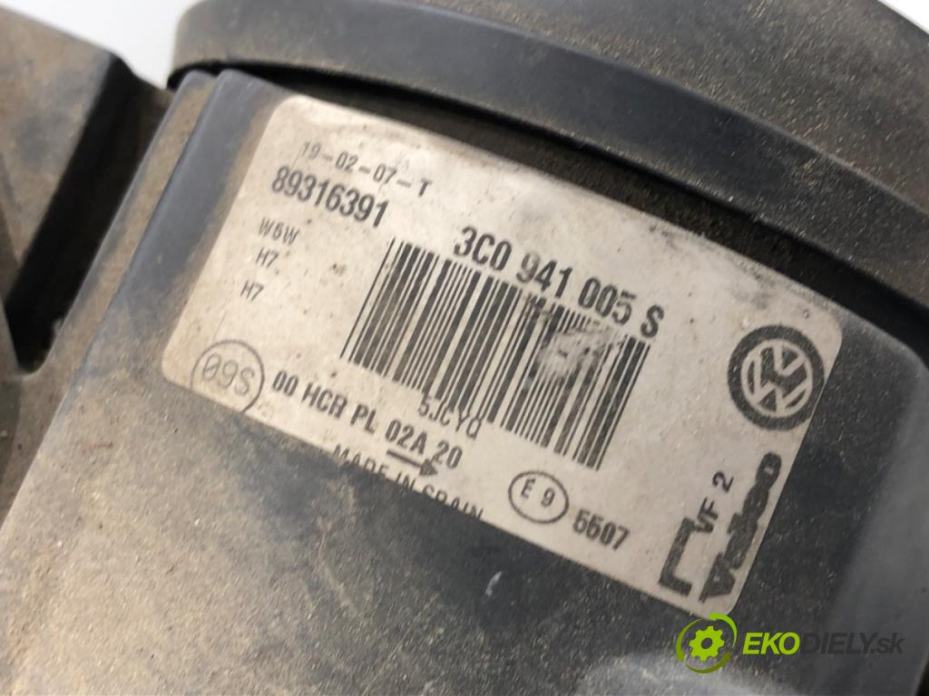 VW PASSAT B6 sedan 2007 77 kW 1.9 TDI 1896 Svetlomet ľavy predný 3C0941005S