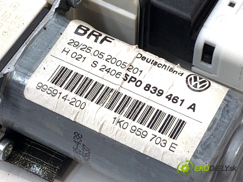 SEAT ALTEA nadwozie wielkoprzestrzenne (MPV) 2005 77 kW 1.9 TDI 1896 mechanismus okna levý zadní část 5P0839461A
