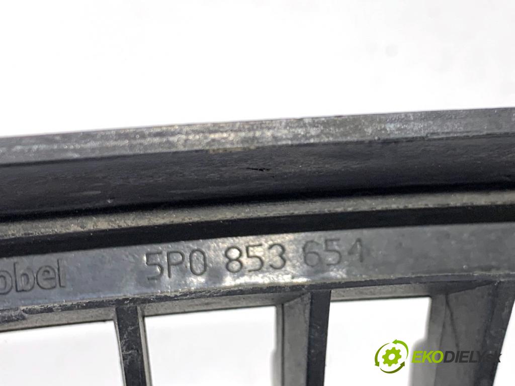 SEAT ALTEA nadwozie wielkoprzestrzenne (MPV) 2005 77 kW 1.9 TDI 1896 Mriežka maska 5P0853654 (Mriežka predná (maska chladiča))
