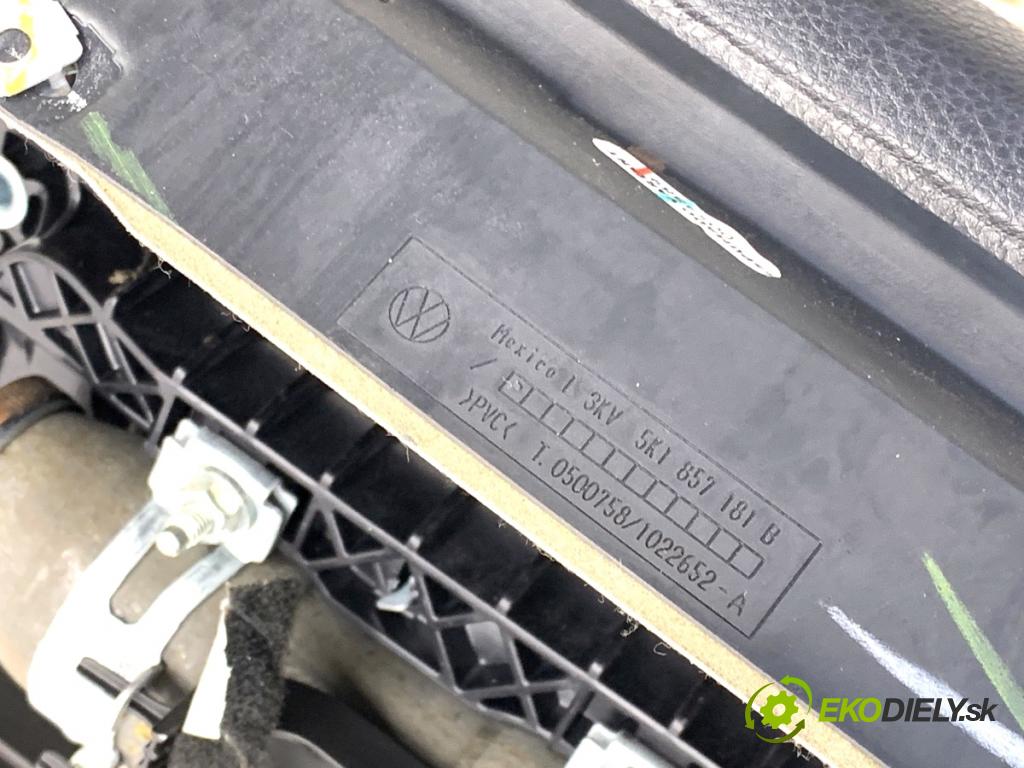 VW GOLF VI Kombi 2010 77 kW 1.6 TDI 1598 Palubná doska VANKÚŠ: spolujazdca 5K1857181B