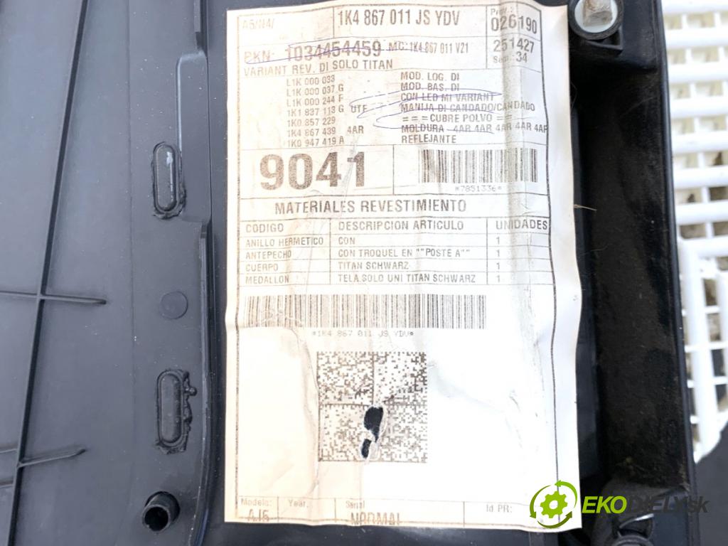 VW GOLF VI Kombi 2010 77 kW 1.6 TDI 1598 ča dveře levý přední část