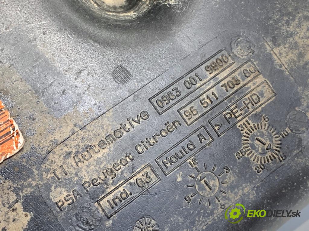PEUGEOT 607 sedan 2006 100 kW 2.0 HDI 1997 Nádržka DPF 9651170380