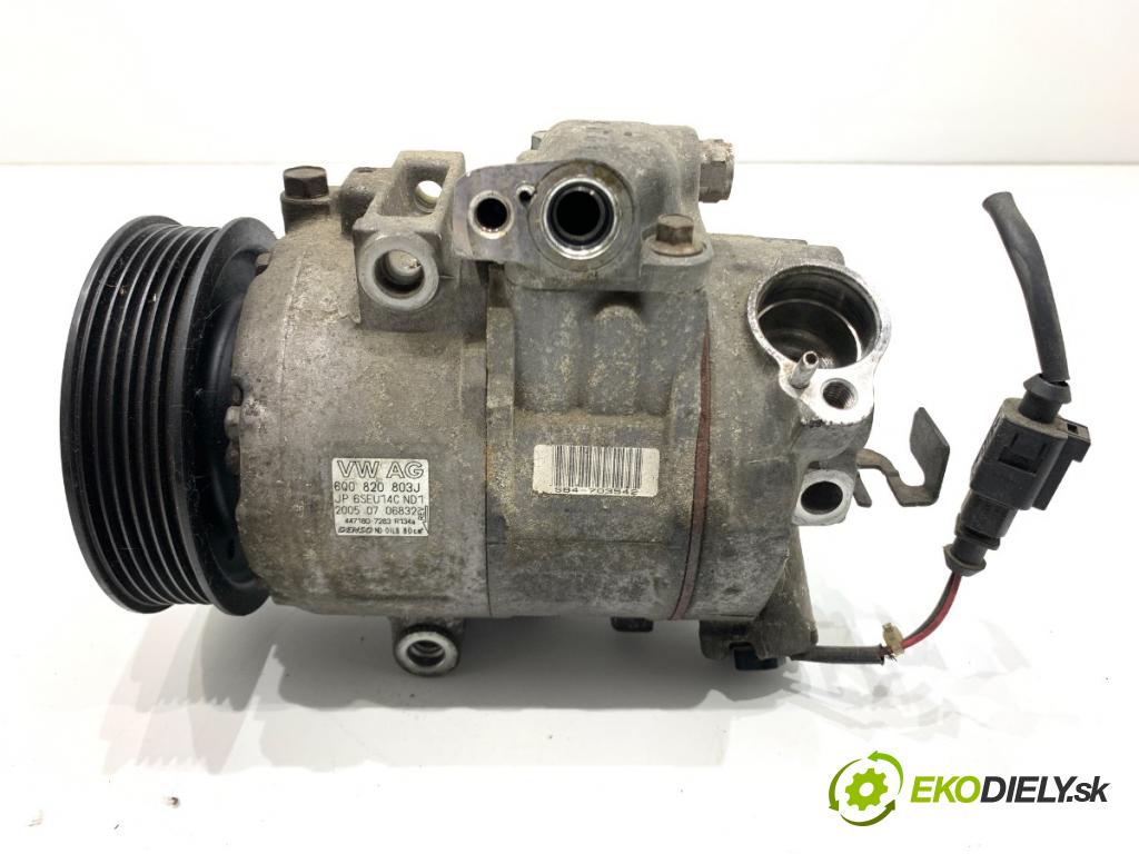 VW FOX liftback 2005 51 kW 1.4 TDI 1422 kompresor klimatizace 6Q0820803J (Kompresor klimatizace)