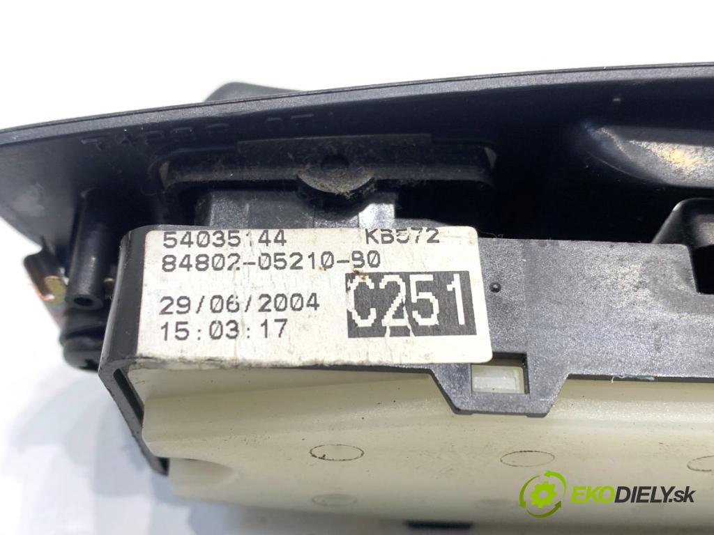 TOYOTA AVENSIS T25 liftback 2004 108 kW 2.0 (AZT250_) 1998 Prepínač okien 84802-05210 (Prepínacie páčky pod volantom)