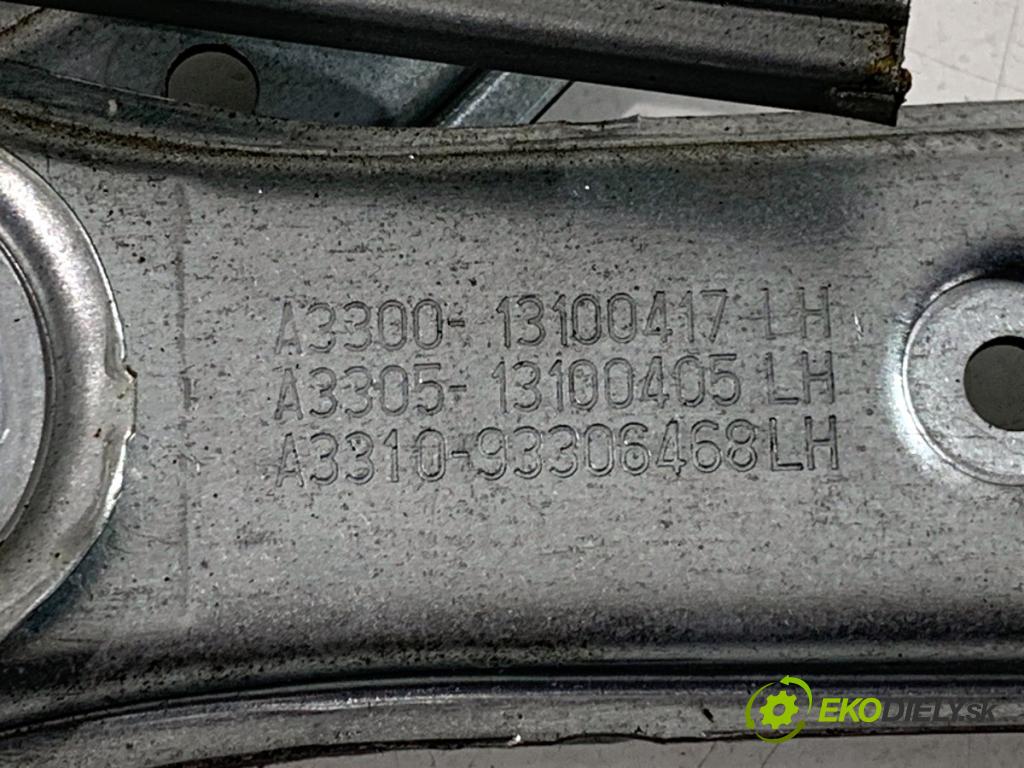 OPEL ASTRA H liftback 2006 125 kW 2.0 Turbo (L48) 1998 mechanismus okna levý přední část 13101480