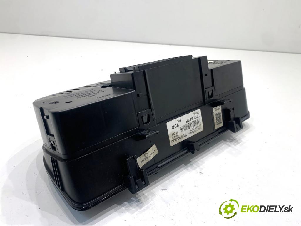 VW TOURAN nadwozie wielkoprzestrzenne (MPV) 2005 77 kW 1.9 TDI 1896 Prístrojovka 1T0920862F (Prístrojová doska)
