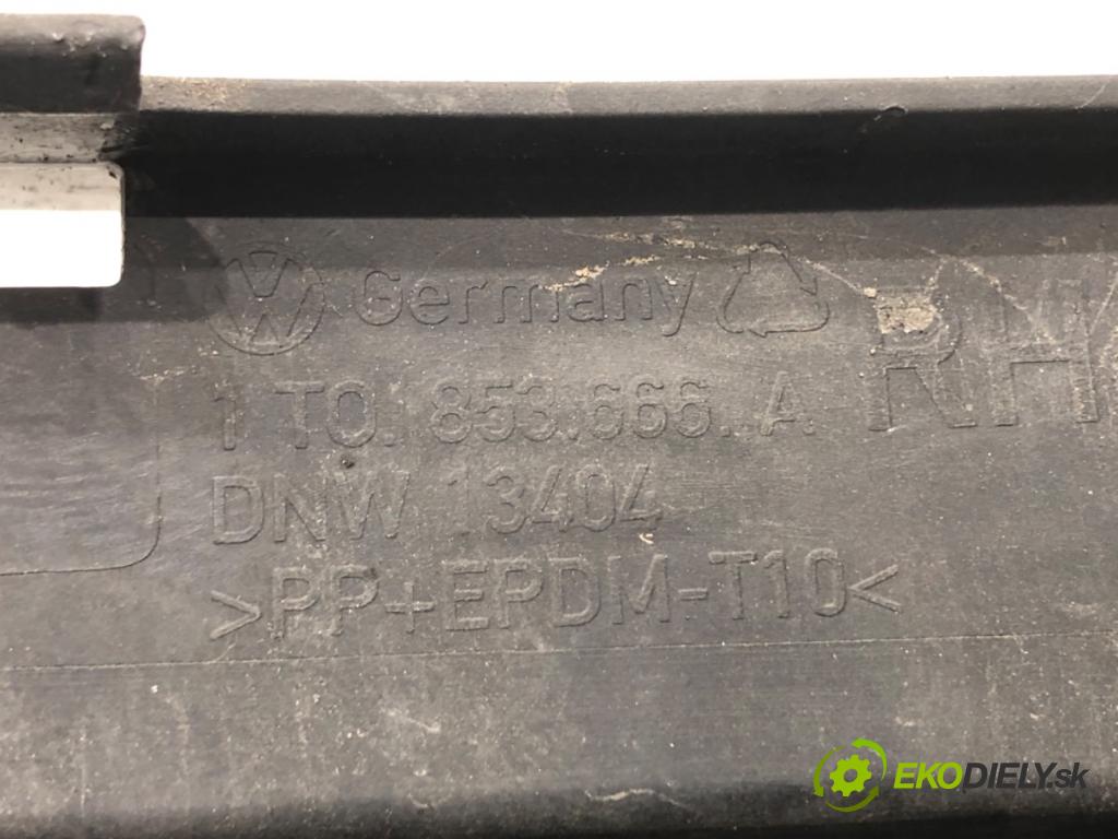 VW TOURAN nadwozie wielkoprzestrzenne (MPV) 2005 77 kW 1.9 TDI 1896 mří nárazníka pravý přední část 1T0853666A