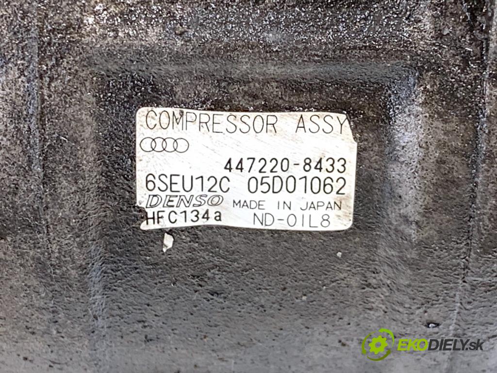 AUDI A4 B6 sedan 2004 114 kW 2.5 TDI 2496 Kompresor klimatizácie 447220-8433 (Kompresor klimatizácie)