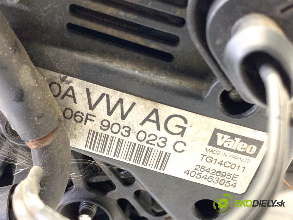 SEAT ALTEA nadwozie wielkoprzestrzenne (MPV) 2005 103 kW 2.0 TDI 1968 Alternátor 06F903023C (Alternátor)