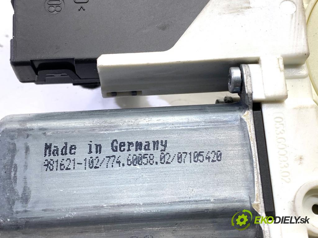 SEAT ALTEA nadwozie wielkoprzestrzenne (MPV) 2005 103 kW 2.0 TDI 1968 Motor sťahovania okna ľavy predný 1K0959793H 5P0837401J