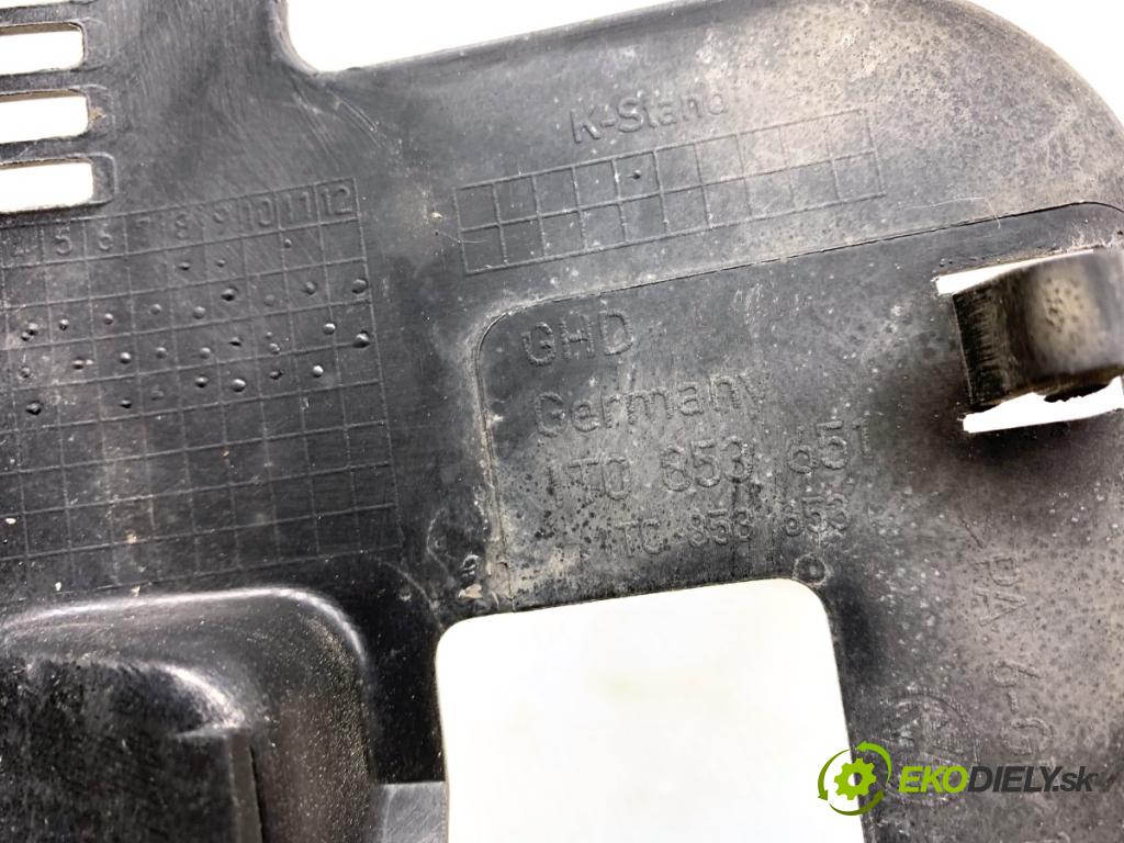 VW TOURAN nadwozie wielkoprzestrzenne (MPV) 2005 77 kW 1.9 TDI 1896 Mriežka maska 1T0853651 (Mriežka predná (maska chladiča))