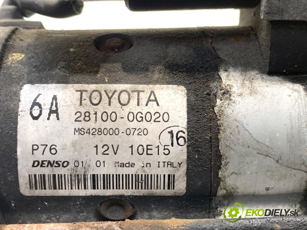 TOYOTA AVENSIS T25 liftback 2003 85 kW 2.0 D-4D (CDT250_) 1995 Štartér 28100-0G020 (Štartér)