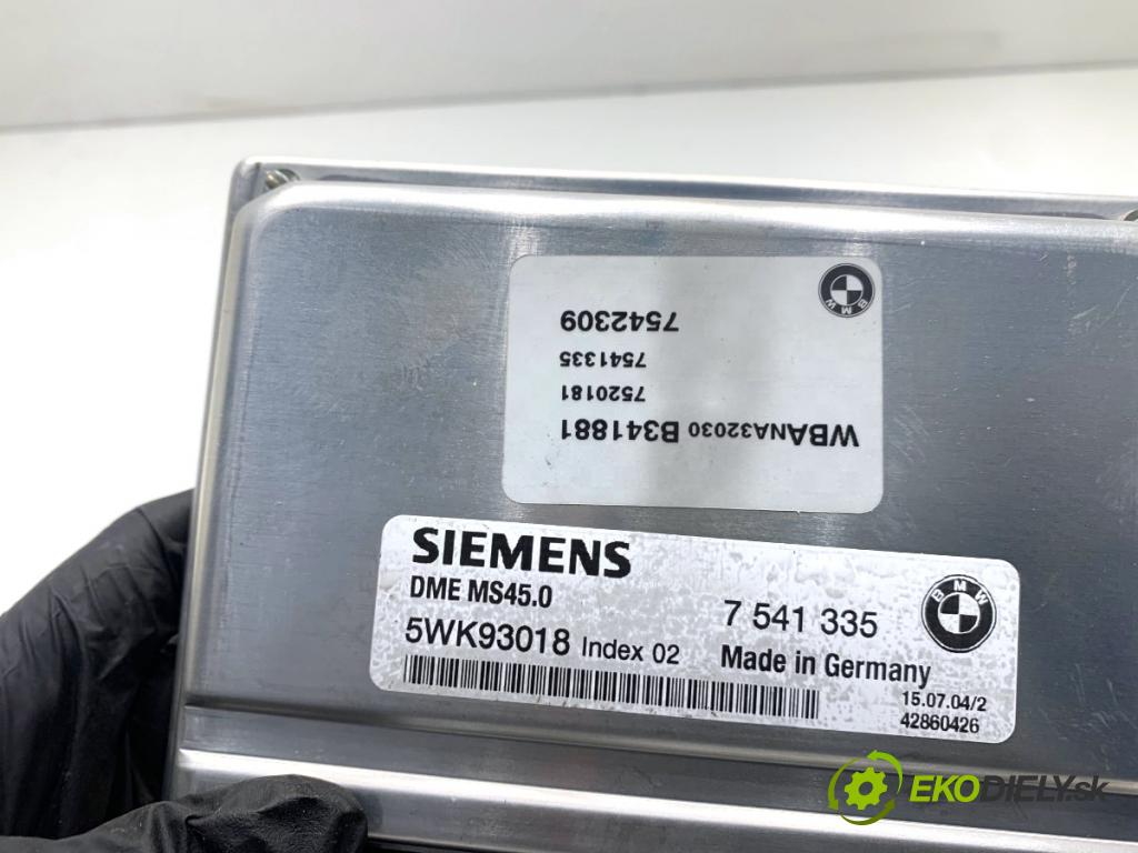 BMW E60 sedan 2004 125 kW 520 i 2171 riadiaca jednotka Motor 7541335 (Riadiaca jednotka)