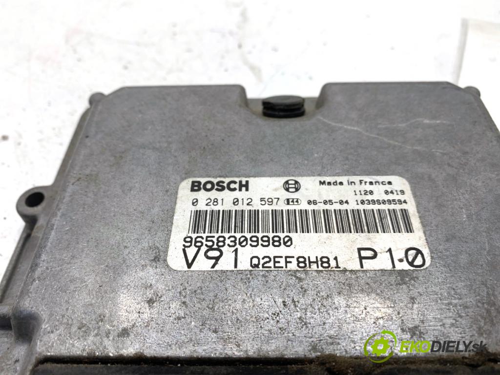 FIAT DUCATO II Platforma / podwozie 2006 62 kW 2.0 JTD 1997 řídící jednotka motora 9658309980 (Řídicí jednotka)