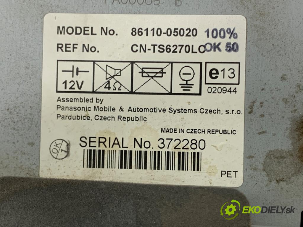 TOYOTA AVENSIS T25 Kombi 2004 85 kW 2.0 D-4D (CDT250_) 1995 Dislpej 86110-05020 (Prístrojová doska)