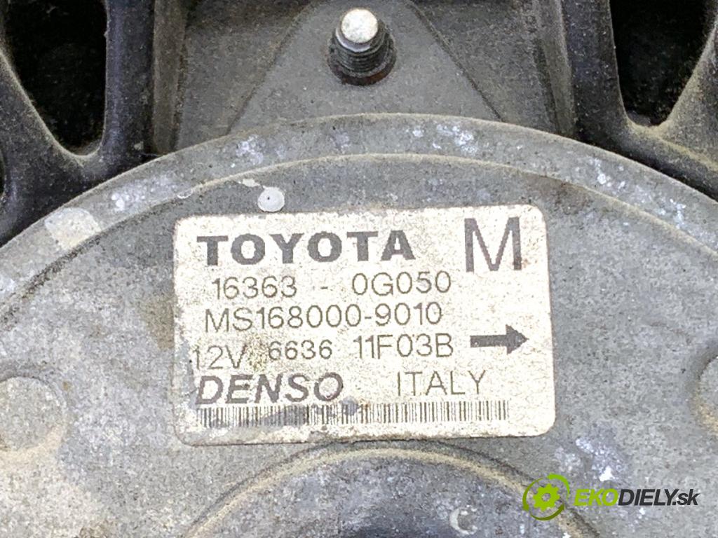 TOYOTA AVENSIS T25 Kombi 2004 85 kW 2.0 D-4D (CDT250_) 1995 Ventilátor chladiča 16363-0G050 (Ventilátor)